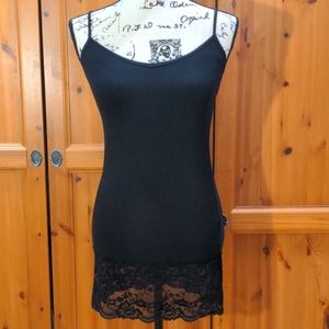 Soft Long Black Cami